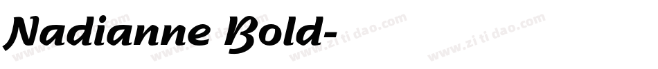 Nadianne Bold字体转换
